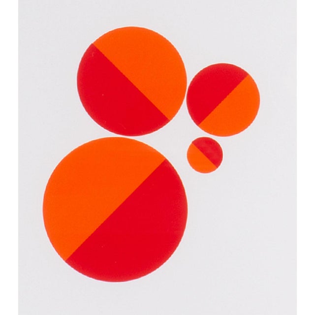 A 1995 serigraph print, titled "Konstruktion and Intuition," by the German artist Anton Stankowski (1906-1998). This print...