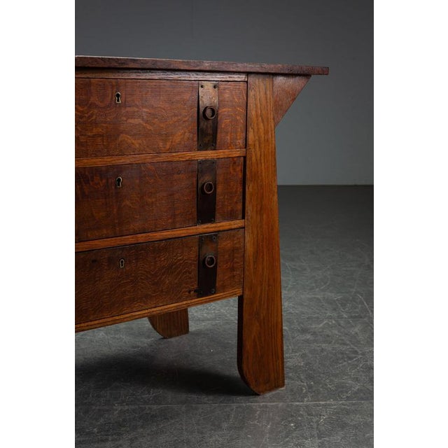 Wood Arts and Crafts Chest of Drawers, 1920s For Sale - Image 7 of 16