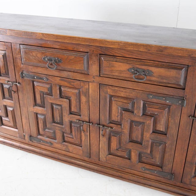 Vintage Brutalist Oak Sideboard, 1960s For Sale - Image 16 of 18