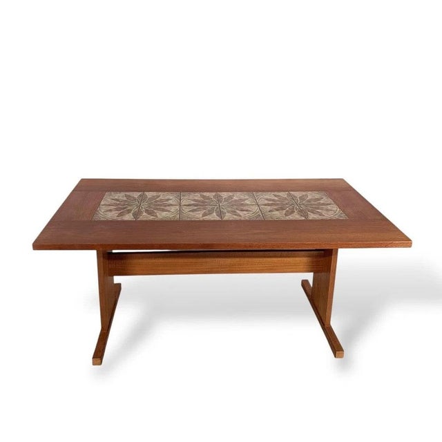 1960s Mid-Century Danish Teak and Tile Dining Table by Gangso Møbler, 1960s For Sale - Image 5 of 11