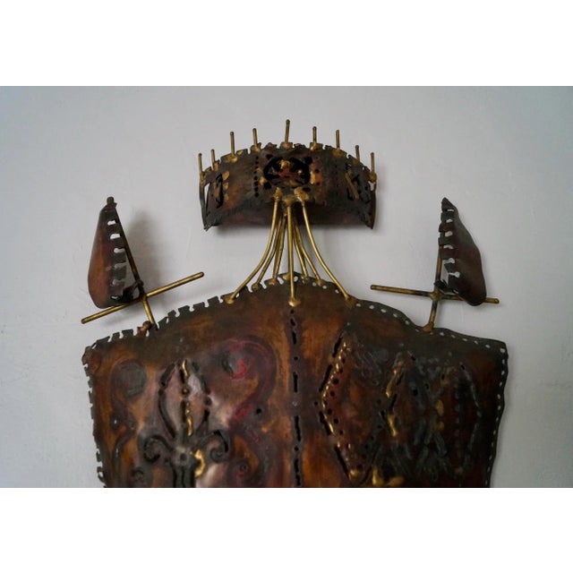 Mid-Century Modern 1960's Brutalist Wall Sculpture For Sale - Image 3 of 11