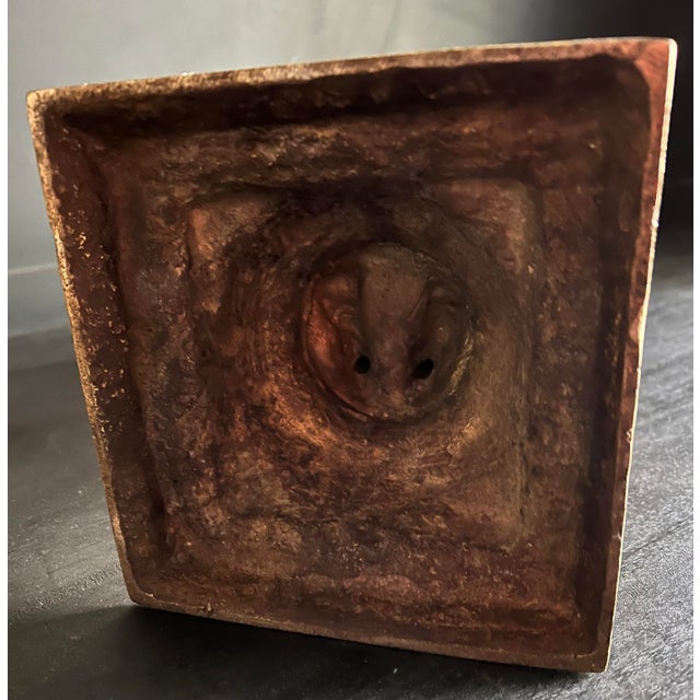 Early 20th Century South Indian Brass Bronze Statue Vishnu Metal Heavy Large Antique For Sale - Image 12 of 13