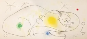 Joan Miro, Bird, Stars, 20th Century, Lithograph