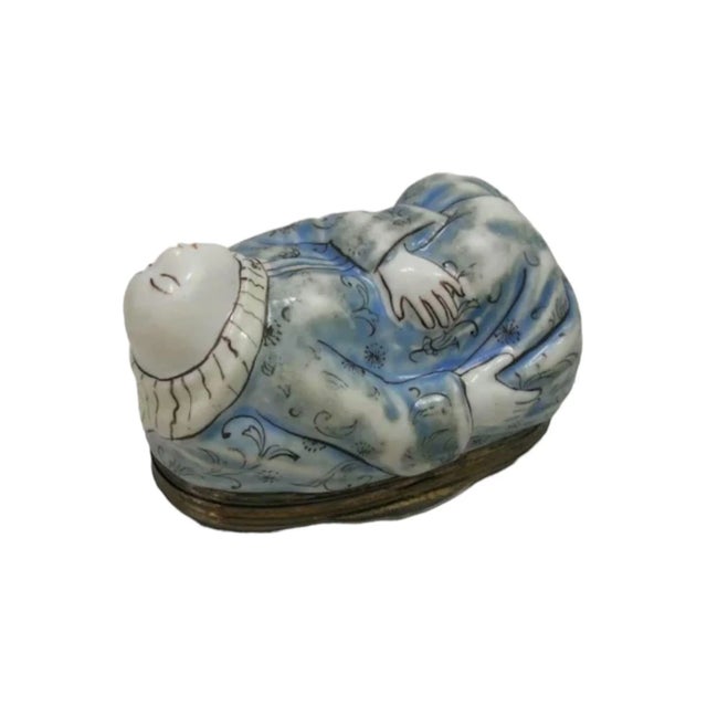 A Chantilly Silver Mounted Snuff Box of a Sleeping Monk, Mid 18th Century For Sale In Boston - Image 6 of 11