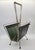 Green Mid-Century Modern Newspaper Rack in Chrome and Vinyl, West Germany, 1970s For Sale - Image 8 of 11