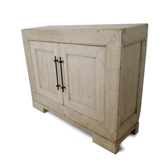 Farmhouse Quinta Cream Tall Sideboard Credenza For Sale - Image 3 of 9