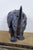 Late 20th Century Vintage Tooled Leather African Rhinoceros Foot Stool Ottoman Sculpture 35" For Sale - Image 5 of 18