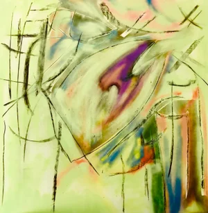 Limes and Carrots, an Original Painting by Erik Sulander on Wood 48x48 Signed (Nft Included)