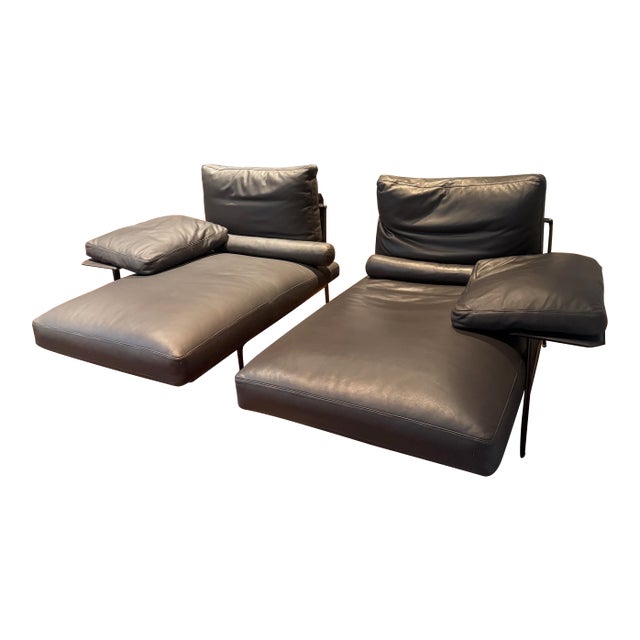 Pair of Diesis Chaise Longue: Antonio Citterio & Paolo Nava for B&b Italia For Sale