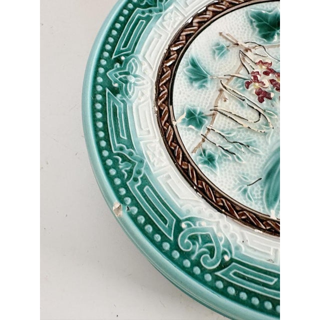Majolica Plates, France, 19th Century, Set of 5 For Sale - Image 13 of 14