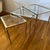 Silver 1960s French Nickeled Nesting Tables With Glass Tops Maison Jansen Attributed Set of 3 For Sale - Image 8 of 12