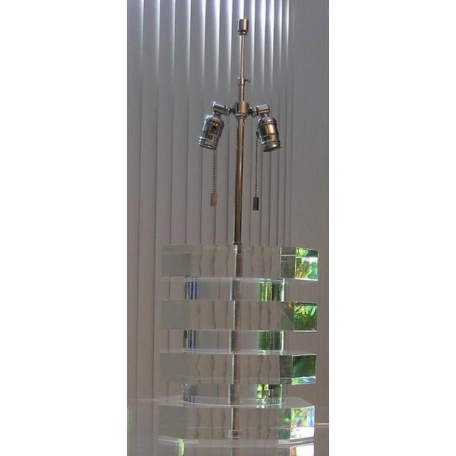 1970s Vintage Lucite Desk Lamp From Charles Hollis Jones For Sale - Image 13 of 13