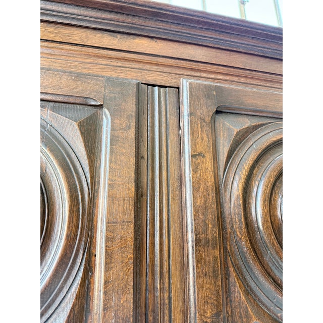 Basque Oak Wardrobe by Dudouyt, 1950s For Sale - Image 17 of 18