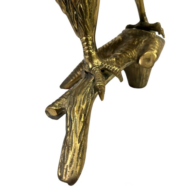 Brass Vintage Brass Perched Eagle For Sale - Image 8 of 10