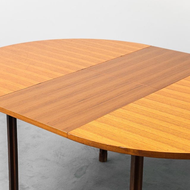 Wood Extendable Teak Dining Table by George Coslin, 1960s For Sale - Image 7 of 12