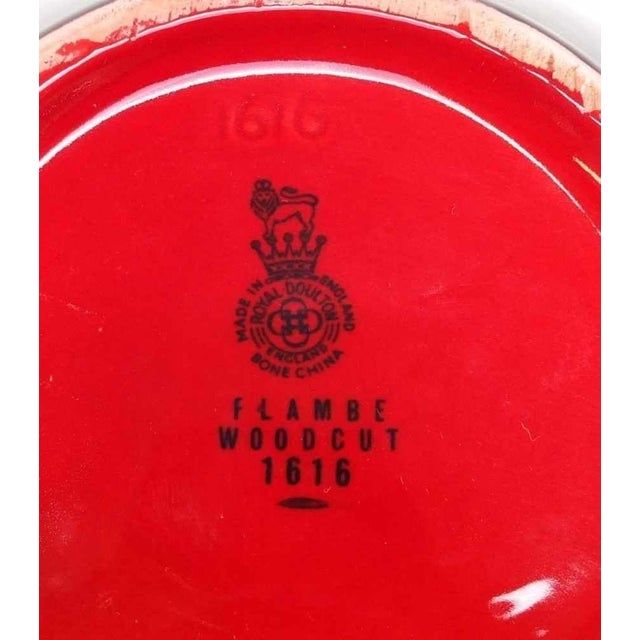 Vintage Vase with Hunting Scene from Royal Doulton For Sale - Image 4 of 6