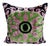 Large Silk Cushion Cover with Mystic Design, 2000s For Sale