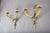 Gilt Bronze Double-Arm Wall Sconces with Frosted Glass Shades, 1950s, Set of 2 For Sale - Image 14 of 18
