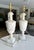 Large Pair Italian Column Neoclassical Alabaster Table Lamps For Sale In Palm Springs - Image 6 of 16