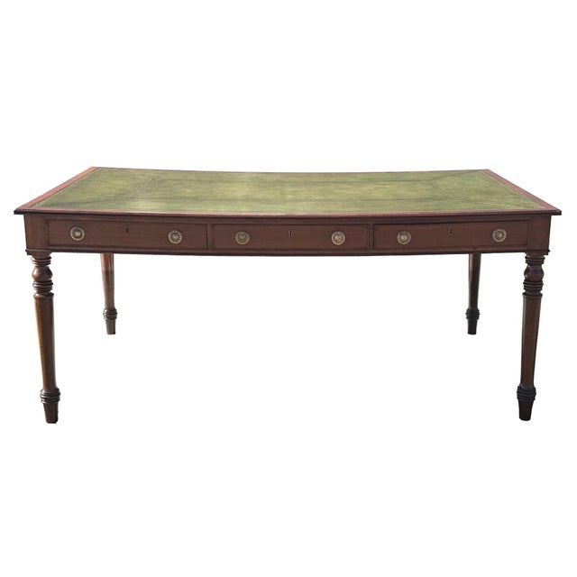 19th Century Georgian Mahogany Partners Writing Table, 1830 For Sale - Image 13 of 14
