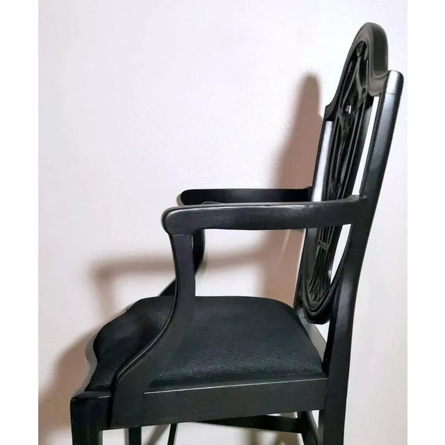 Wood Antique English King Chair, 1860 For Sale - Image 7 of 13