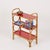 Gold Italian Bookcase in Rattan and Red Laminate from Vivai del Sud, 1970s For Sale - Image 8 of 15