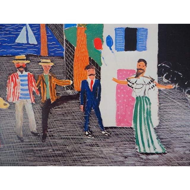 David Hockney at Galerie Claude Bernard in Paris Poster, 1981 For Sale - Image 5 of 8