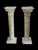 Classical Roman Pair of Mid 20th Century Grand Corinthian-Style Fluted Concrete Columns For Sale - Image 3 of 7
