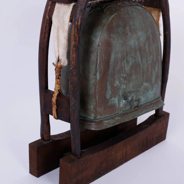 Early 20th Century Indian Bronze Elephant Bell For Sale - Image 5 of 8