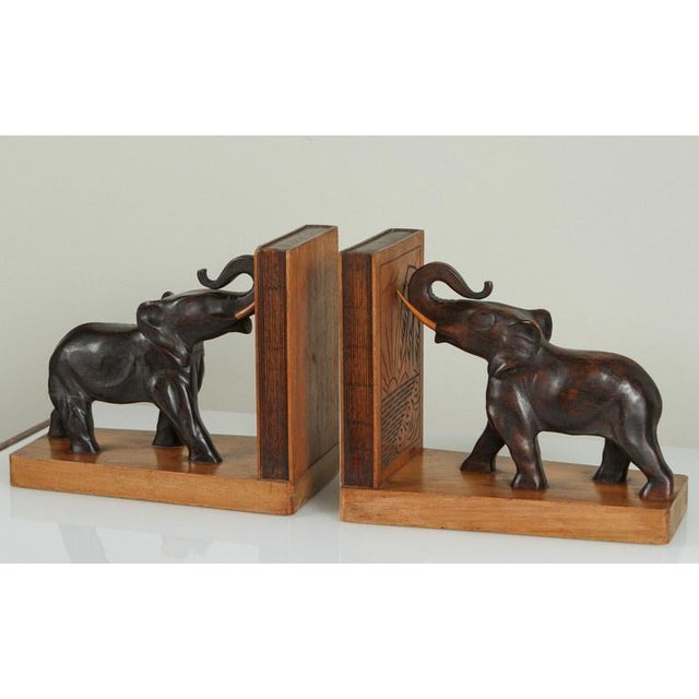 1930s Art Deco Elephant Bookends a Pair Chairish