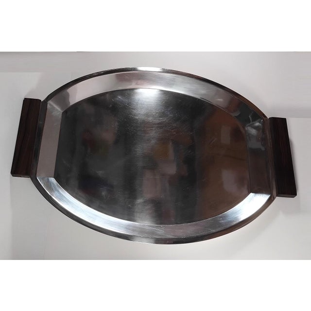 Christofle 1930s Christofle-Alfenide Great Plateau Art Deco For Sale - Image 4 of 8