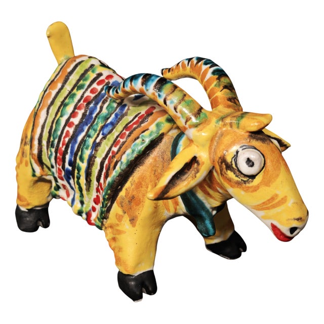 Goat Sculpture by Caruso Vietri, 1990s For Sale