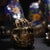 Late 20th Century Pair of Vintage Cloisonné Enamel Guardian Lions – Gilt Bronze Foo Dogs, Blue Ground For Sale - Image 5 of 9