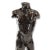 Sculpture Materials Vintage Nude Male Black Hard Clay Sculpture Glazed Torso For Sale - Image 7 of 9