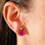 2010s Natural Amethyst Diamond Earrings 14k W Gold 3.62 TCW Certified For Sale - Image 5 of 10