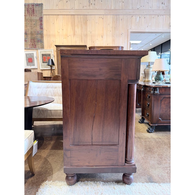 Antique Colonial Australian Cedar Chest of Drawers With Turned Columns For Sale - Image 4 of 10