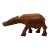 Vintage Hand Carved Solid Wood Water Buffalo Bull Animal Figurine For Sale