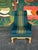 Henning Kjaernulf 1970s Pair of Brutalist Danish Oak and Teal Wool Lounge Chairs For Sale - Image 4 of 12