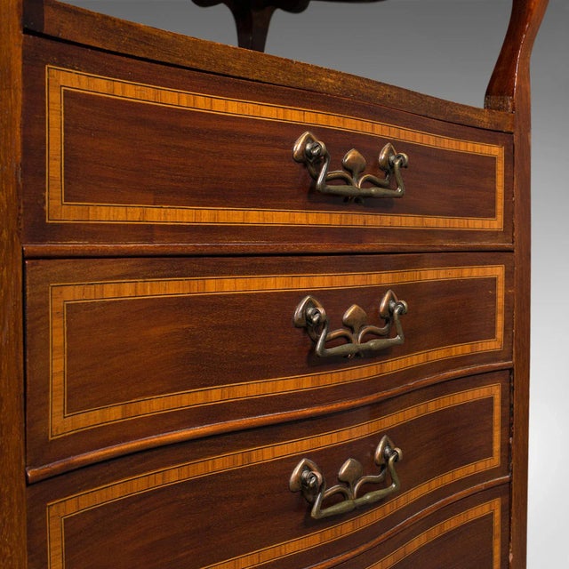 1910s Antique Edwardian English Music Cabinet For Sale - Image 11 of 13