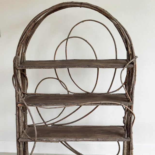 1980s 1980s Rustic Twig & Branch Bentwood Display Étagère For Sale - Image 5 of 12