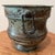 Vintage Rustic Brass Jardiniere Pot/ Planter in Verdigris Patina For Sale - Image 4 of 12
