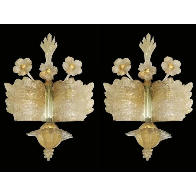 Mid-Century Modern Mid-Century Grand Hotel Sconces from Barovier & Toso, 1960s, Set of 3 For Sale - Image 3 of 7