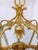 Vintage Bronze Lantern With Etched Glass Panels For Sale In New York - Image 6 of 8
