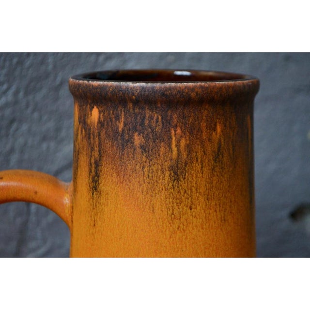 1960s Larrge Orange Vase from Scheurich, 1960s For Sale - Image 5 of 9