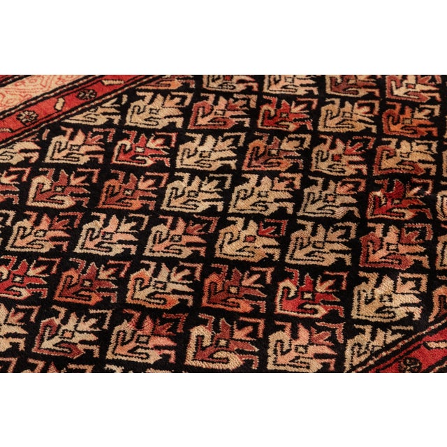 Red Vintage North West Persian Handmade Red Tribal Wool Rug For Sale - Image 8 of 10