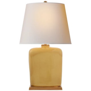 Thomas O'Brien by Visual Comfort Signature Mimi Table Lamp in Light Honey with Natural Paper Shade For Sale