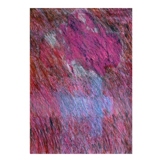 Vintage Magenta Abstract by Maureen Fenton-Hansen For Sale
