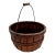 Great Antique American Hand Made Steam Bent Oak Maine Apple Farm Gathering Basket With Excellent Patina For Sale