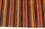 Orange Mid 20th Century Tribal Striped Rug - Bohemian Home Decor Flatweave For Sale - Image 8 of 10