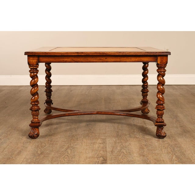 Jonathan Charles Square Top Oyster Coffee Table With Slides For Sale - Image 17 of 18